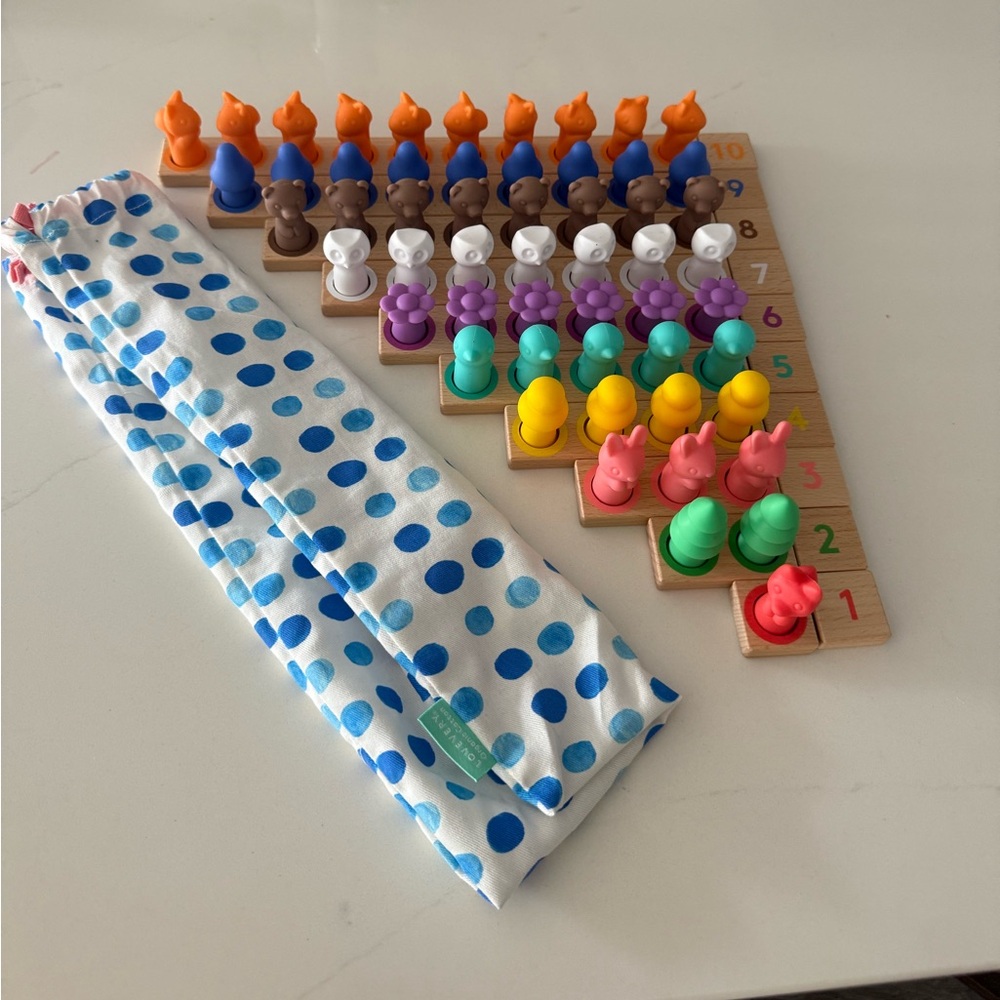 Colorful Wooden Montessori Counting Toy